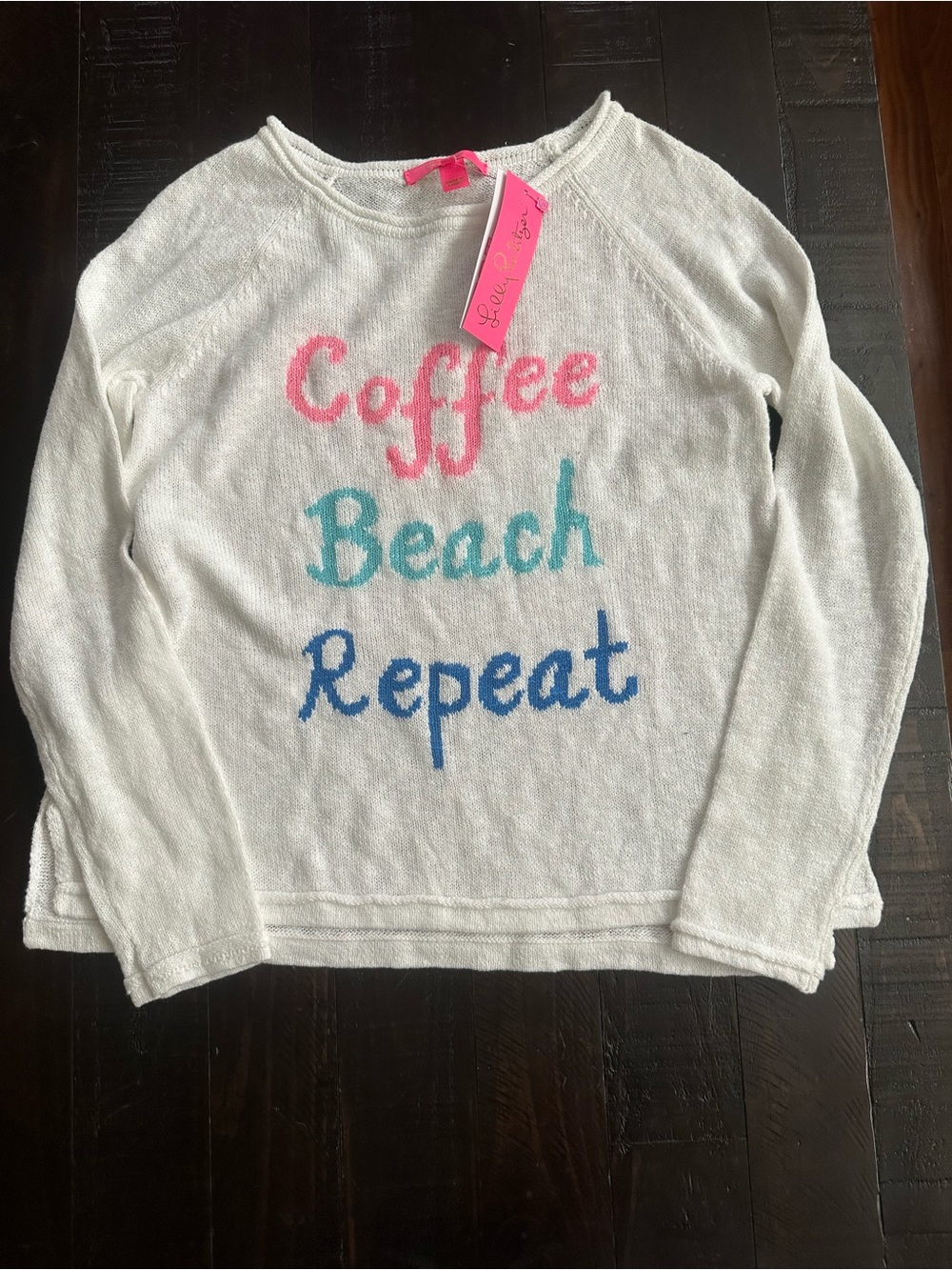 Lilly Pulitzer size S Danette Beach Resort Sweater White NWT